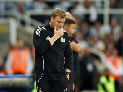 إيدي هاو مدرب نيوكاسل من مباراة فريقه ضد ليفربول بالدوري الإنجليزي الممتاز - 25 أغسطس 2025 - Reuters
