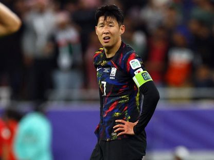 قائد كوريا الجنوبية سون هيونغ مين بعد الخسارة أمام الأردن في نصف نهائي كأس آسيا - 6 فبراير 2024 - Reuters