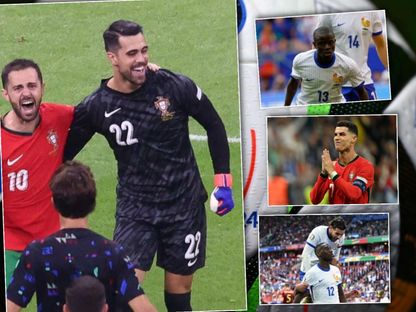 أبرز لقطات يورو 2024 في مباراتي فرنسا والبرتغال ضد بلجيكا وسلوفينيا - AFP/rueters