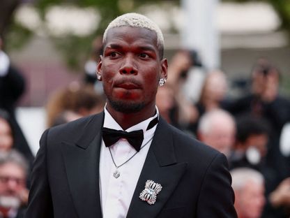 لاعب كرة القدم الفرنسي بول بوغبا في مهرجان كان السينمائي الثامن والسبعين - 19 مايو 2025 - Reuters