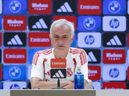 مدرب ريال مدريد جوزيه مورينيو خلال مؤتمر صحفي- 11 سبتمبر 2026 - realmadrid.com
