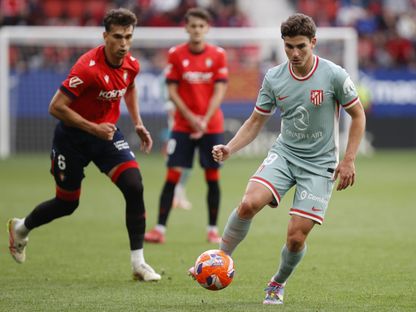 أتلتيكو مدريد يخسر في أوساسونا ويخاطر بمركزه الثالث في الليغا