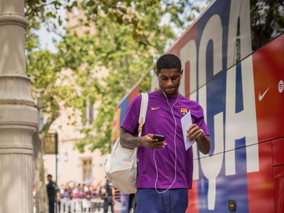 ماركوس راشفورد مهاجم برشلونة قبل مواجهة ليفانتي بالدوري الإسباني - 23 أغسطس 2025 - X@FCBarcelona