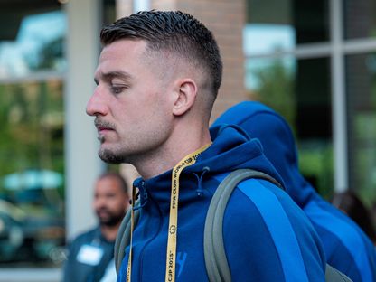 سيرغي ميلينكوفيتش-سافيتش نجم وسط الهلال قبل مواجهة مانشستر سيتي بكأس العالم للأندية - 1 يوليو 2025 - Reuters