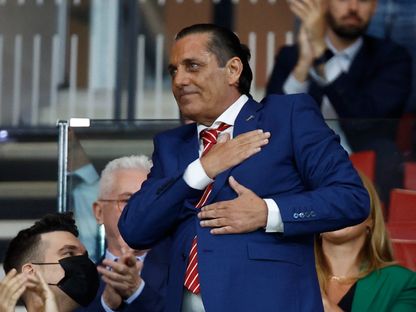 باولو فوتري أسطورة بورتو وأتلتيكو مدريد خلال مواجهة الفريقين بدوري أبطال أوروبا - 7 سبتمبر 2022 - Reuters