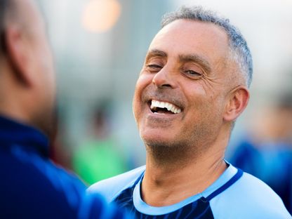 جوزيه غوميز مدرب الفتح في حصة تدريبية - 14 أبريل 2025 - X/@FatehClub