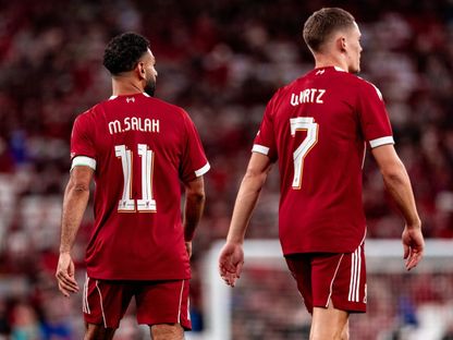 لاعبا ليفربول محمد صلاح وفلوريان فيرتز خلال مباراة أتلتيك بلباو الودية - 4 أغسطس 2025 - X/@LFC