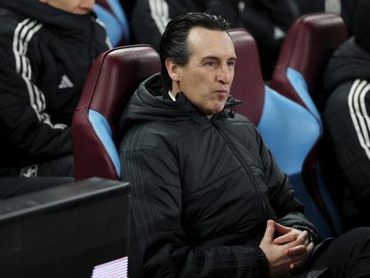 مدرب أستون فيلا أوناي إيمري قبل مباراة سالزبورغ في الدوري الأوروبي - 29 يناير 2026 - REUTERS