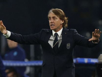 روبرتو مانشيني مدرب منتخب إيطاليا في مباراة إنجلترا - 23 مارس 2023 - Reuters