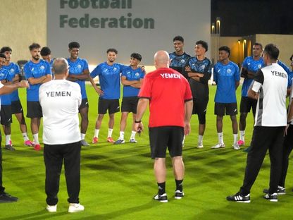 لاعبو منتخب اليمن خلال تدريب - 16 سبتمبر 2026 - FB/@الاتحاد اليمني لكرة القدم