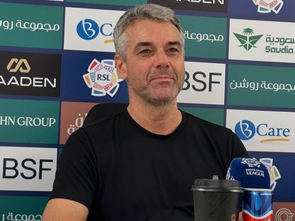 مارينو بوسيتش مدرب الأهلي في المؤتمر الصحافي بعد الفوز على الفتح - 9 أكتوبر 2026 - X/@aawsat_spt