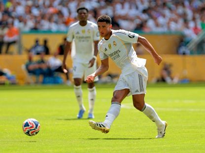 جود بيلينغهام من مباراة ريال مدريد والهلال في الجولة الأولى من كأس العالم للأندية - 18 يونيو 2025 - Reuters