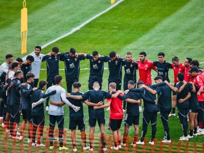 لاعبو الأهلي خلال التدريب الأخير قبل مواجهة بالميراس في كأس العالم للأندية - 18 يونيو 2025 - X/@AlAhly