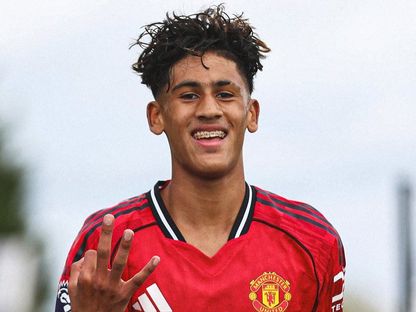 جي جي غابرييل لاعب مانشستر يونايتد للشباب - 6 أكتوبر 2025 - @PLYouth