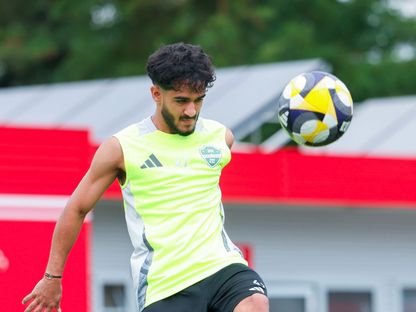 زياد الغامدي في تدريبات النادي الأهلي - 13 يونيو 2025 - X/@ALAHLI_FC