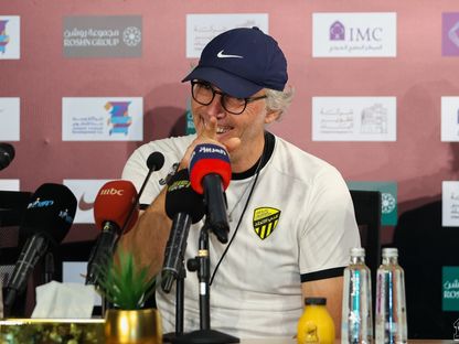 لوران بلان مدرب الاتحاد في مؤتمر صحافي - 10 سبتمبر 2025 - X/@ittihad