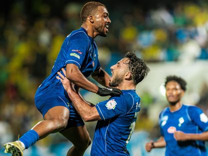 ماتياس فارغاس لاعب الفتح يحتفل بتسجيل هدف في شباك الخليج ضمن دوري روشن السعودي - 29 ديسمبر 2025 - X/@FatehClub