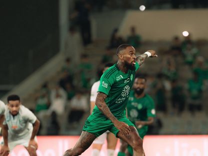 إيفان توني مهاجم الأهلي لحظة تسجيل هدف في مرمى الفتح بالدوري السعودي - 6 مايو  2026 - X/@ALAHLI_FC