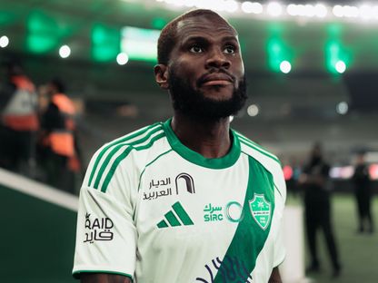فرانك كيسي لاعب الأهلي قبل مواجهة الأخدود في الدوري السعودي - 3 مايو 2026 - X/@SPL