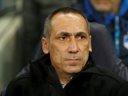 جورجيوس دونيس خلال مباراة أبويل نيقوسيا وتوتنهام بدوري أبطال أوروبا - 6 ديسمبر 2017 - Reuters