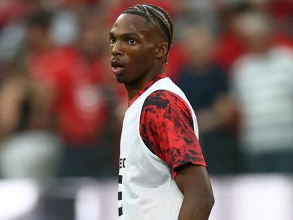 قادر مايتي لاعب رين قبل مواجهة أولمبيك مارسيليا في الدوري الفرنسي - 15 أغسطس 2025 - Reuters