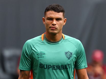 تياغو سيلفا مدافع فلومينينسي من تدريبات فريقه قبل لقاء تشيلسي بكأس العالم للأندية - 7 يوليو 2025 - Reuters