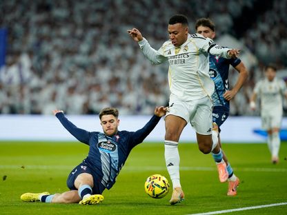 كيليان مبابي مهاجم ريال مدريد خلال مواجهة سيلتا فيغو في الدوري الإسباني - 7 ديسمبر 2025 - REUTERS