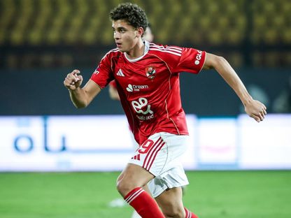 حمزة عبد الكريم مهاجم الأهلي خلال لقاء وي بكأس مصر - 27 ديسمبر 2025 - x/ahlyegypt