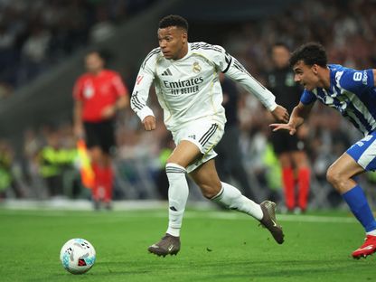 كيليان مبابي خلال مباراة بين ريال مدريد وألافيس - 21 أبريل 2026 - REUTERS