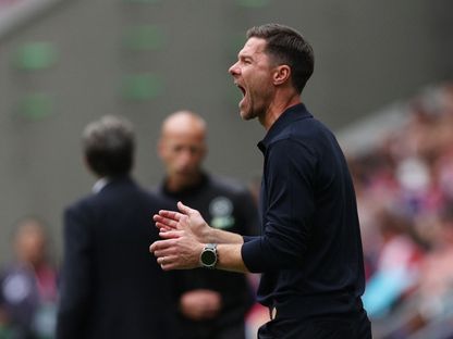 تشابي ألونسو من مباراة ريال مدريد وأتلتيكو مدريد بالدوري الإسباني - 27 سبتمبر 2025 - Reuters