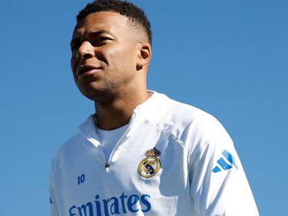 كيليان مبابي من الحصة التدريبية لريال مدريد قبل مواجهة ليفربول بدوري أبطال أوروبا - 3 نوفمبر 2025 - X/realmadrid