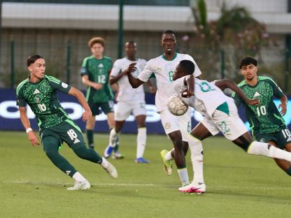 من مباراة الجزائر والسنغال بكأس أمم إفريقيا تحت 17 عاماً - 20 مايو 2026 - FB/Lesverts.faf