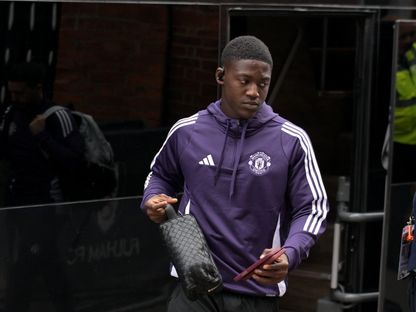 الإنجليزي كوبي ماينو قبل مباراة مانشستر يونايتد وفولهام بالدوري الإنجليزي - 24 أغسطس 2025 - Reuters