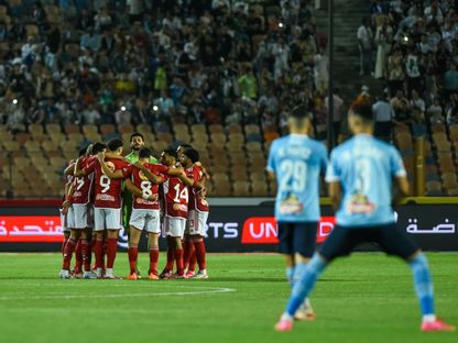 لاعبو الأهلي قبل انطلاق مواجهة بيراميدز في الدوري المصري - 12 يوليو 2024 - FACEBOOK/ALAHLY