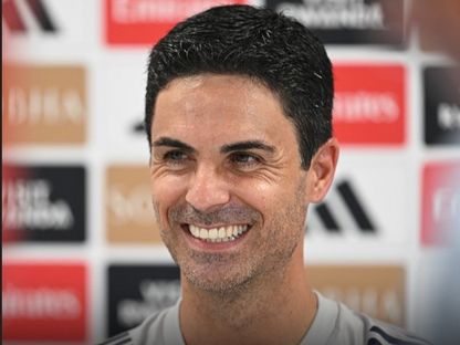 ميكيل أرتيتا مدرب أرسنال خلال مؤتمر قبل مواجهة سندرلاند بالدوري الإنجليزي - 6 فبراير 2026 - x@Arsenal