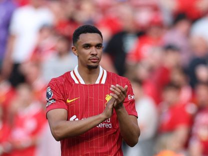 لاعب ليفربول ترينت ألكسندر أرنولد بعد مباراة أرسنال في الدوري الإنجليزي الممتاز -11 مايو 2025 - Reuters