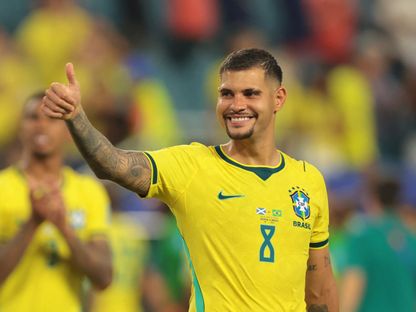 برونو غيمارايش بعد فوز البرازيل على اسكتلندا في كأس العالم - 24 يونيو 2026 - IMAGN IMAGES via Reuters
