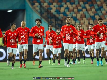 لاعبو منتخب مصر في حصة تدريبية قبل مواجهة غينيا بيساو في تصفيات كأس العالم 2026 - 11 أكتوبر 2025 - X/@EFA
