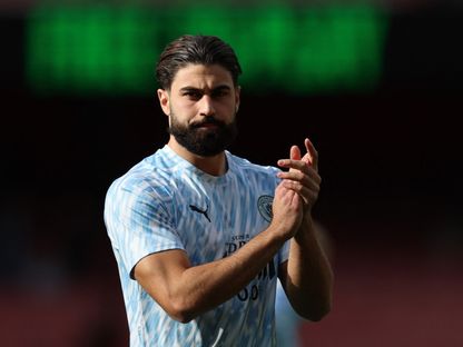 لاعب مانشستر سيتي يوسكو غفارديول قبل مباراة أرسنال في الدوري الإنجليزي الممتاز - 21 سبتمبر 2025 - ٌReuters