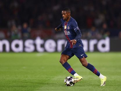 عثمان ديمبيلي خلال مباراة باريس سان جيرمان وليفربول بدوري أبطال أوروبا - 8 أبريل 2026 - Reuters