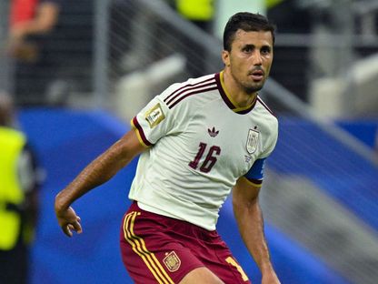 رودري خلال مباراة إسبانيا وفرنسا بكأس العالم - 19 أغسطس 2026 - Reuters