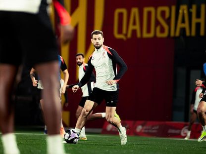 ناتشو فرنانديز خلال تدريب للقادسية - 6 فبراير 2026 - X/@Alqadsiah