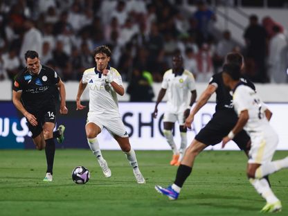 جواو فيليكس مهاجم النصر يقود هجمة خلال مواجهة الشباب في الدوري السعودي - 7 مايو 2026 - X/@AlNassrFC