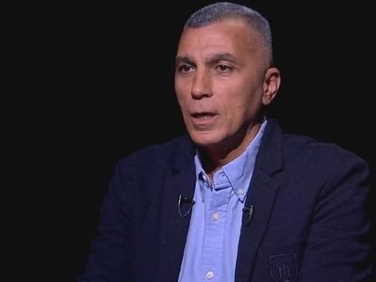 أسامة نبيه مدرب منتخب مصر للشباب خلال لقاء تليفزيوني - صورة متداولة