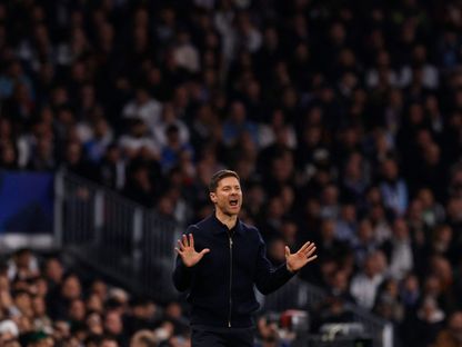 تشابي ألونسو مدرب ريال مدريد خلال مواجهة مانشستر سيتي في دوري أبطال أوروبا - 10 ديسمبر 2025 - REUTERS