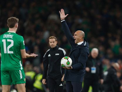 مدرب البرتغال روبرتو مارتينيز خلال مباراة ضد إيرلندا في تصفيات كأس العالم 2026 - 13 نوفمبر 2025 - REUTERS