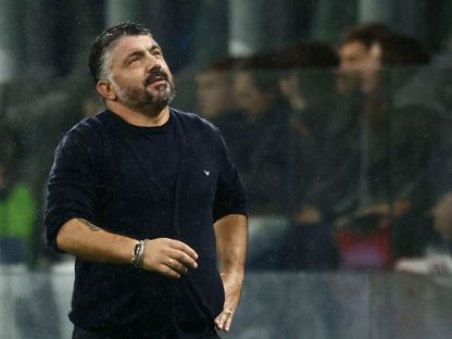 حزن جينارو غاتوزو على خسارة إيطاليا في سان سيرو أمام النرويج بتصفيات كأس العالم 2026 - 16 نوفمبر 2025 - Reuters