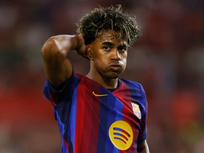 نجم برشلونة لامين يامال خلال مواجهة إشبيلية في الدوري الإسباني - 19 سبتمبر 2026 - Reuters