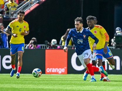 ريان شرقي خلال مباراة فرنسا وكولومبيا الودية - 29 مارس 2026 - Reuters