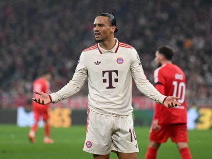 ليروي ساني خلال مباراة بايرن وبنفيكا في دوري الأبطال - 6 نوفمبر 2024 - Reuters